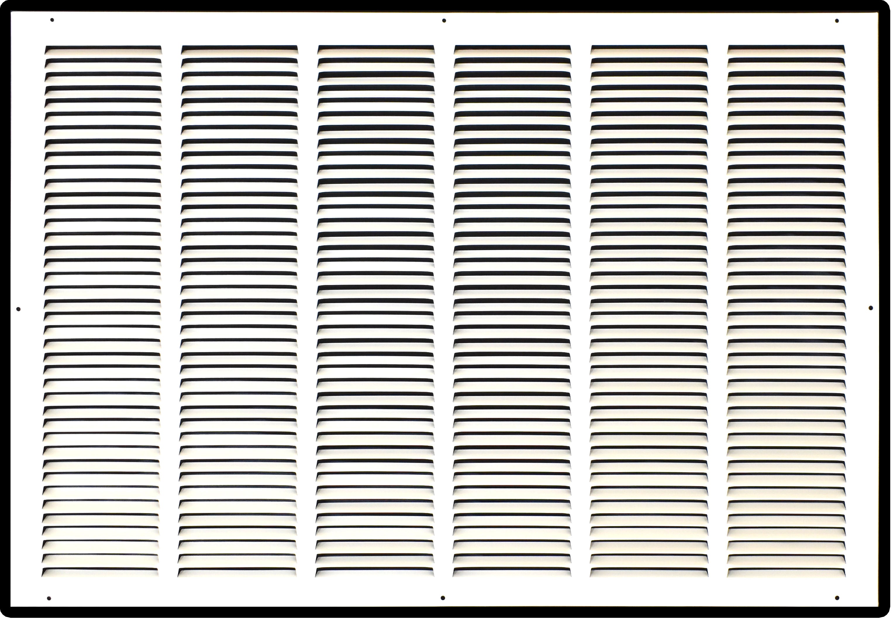 airgrilles 30" x 20" duct opening hd steel return air grille for sidewall and ceiling 7hnd-flt-rg-wh-30x20 038775640756 1