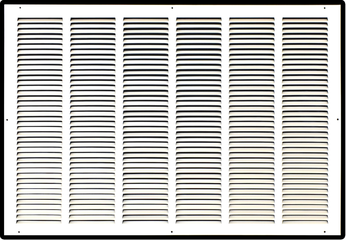 airgrilles 30" x 20" duct opening hd steel return air grille for sidewall and ceiling 7hnd-flt-rg-wh-30x20 038775640756 1