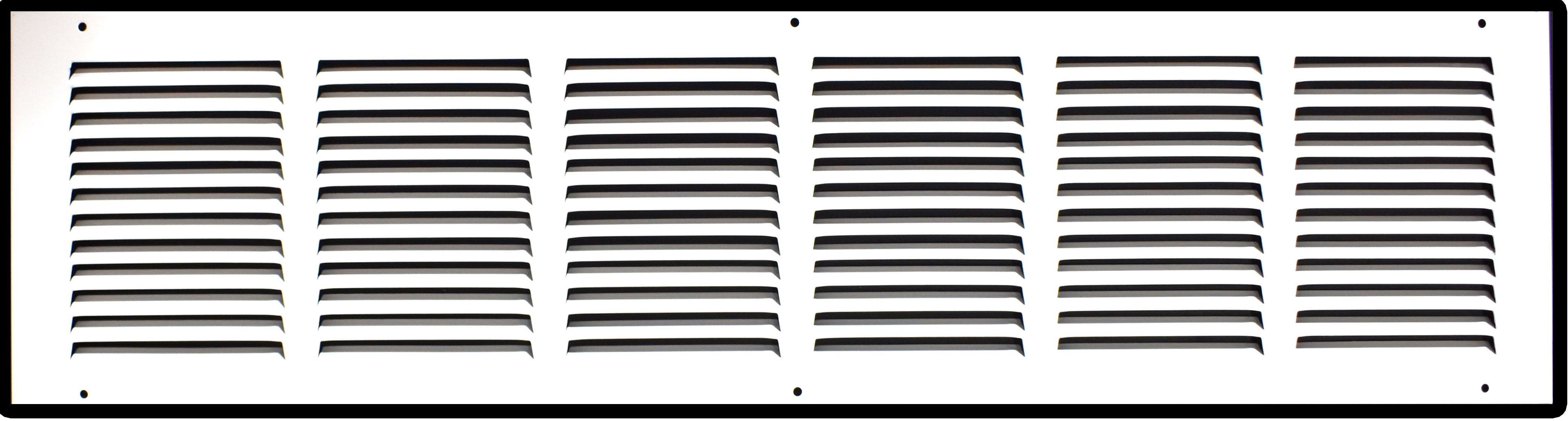 airgrilles 30" x 6" duct opening hd steel return air grille for sidewall and ceilingagc7agc-flt-wh-30x6 756014649697 1