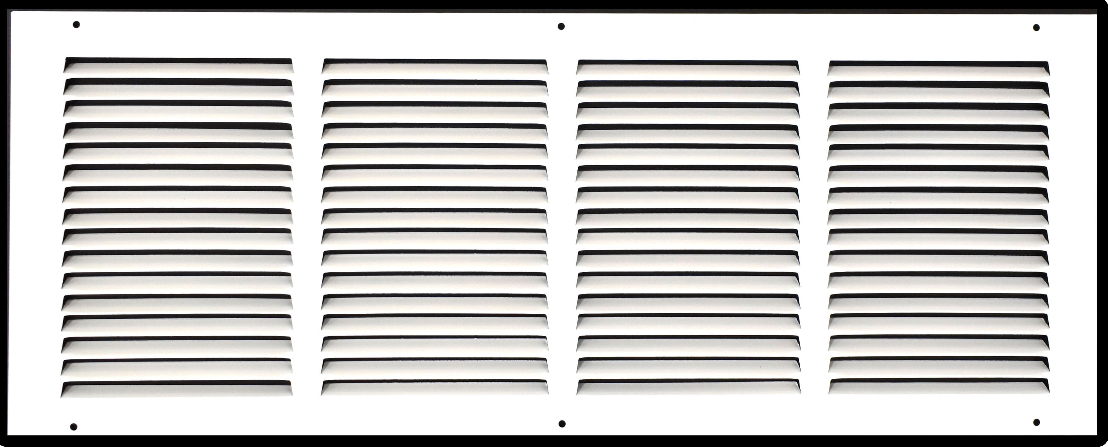 airgrilles 24" x 8" duct opening   hd steel return air grille for sidewall and ceiling  agc  7agc-flt-wh-24x8 756014649673 - 1