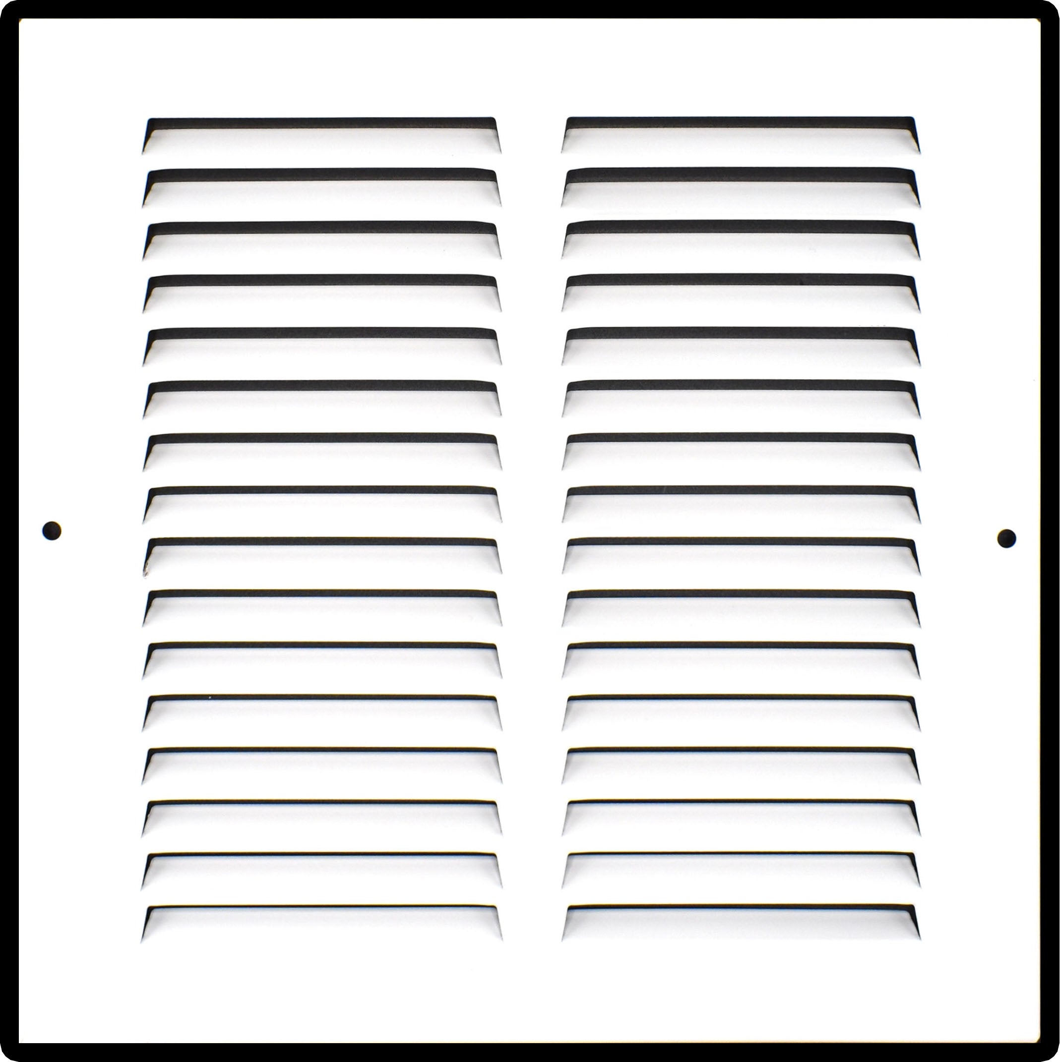 8" X 8" Duct Opening | Steel Return Air Grille for Sidewall and Ceiling | Outer Dimensions: 9.75"W X 9.75"H