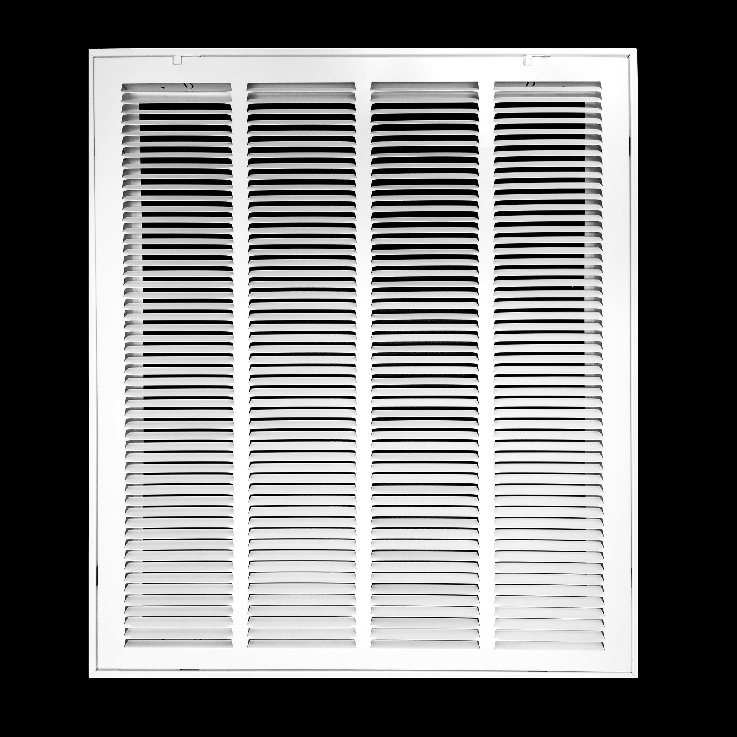 airgrilles 22" x 26" duct opening   hd steel return air filter grille for sidewall and ceiling 7hnd-rfg1-wh-22x26 038775638258 - 1