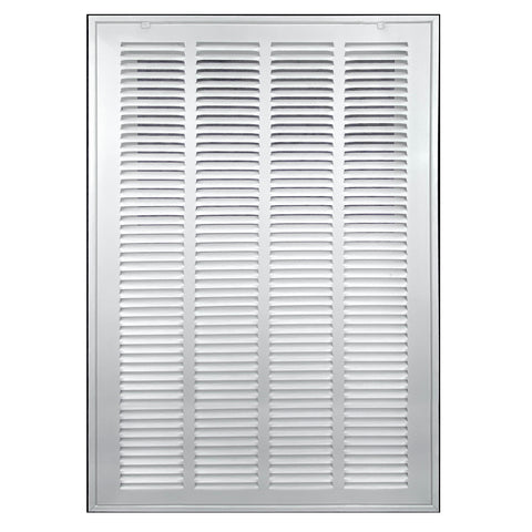 airgrilles 20" x 25" duct opening   hd steel return air filter grille for sidewall and ceiling  agc  7agc-1raf-wh-20x25 756014649444 - 1