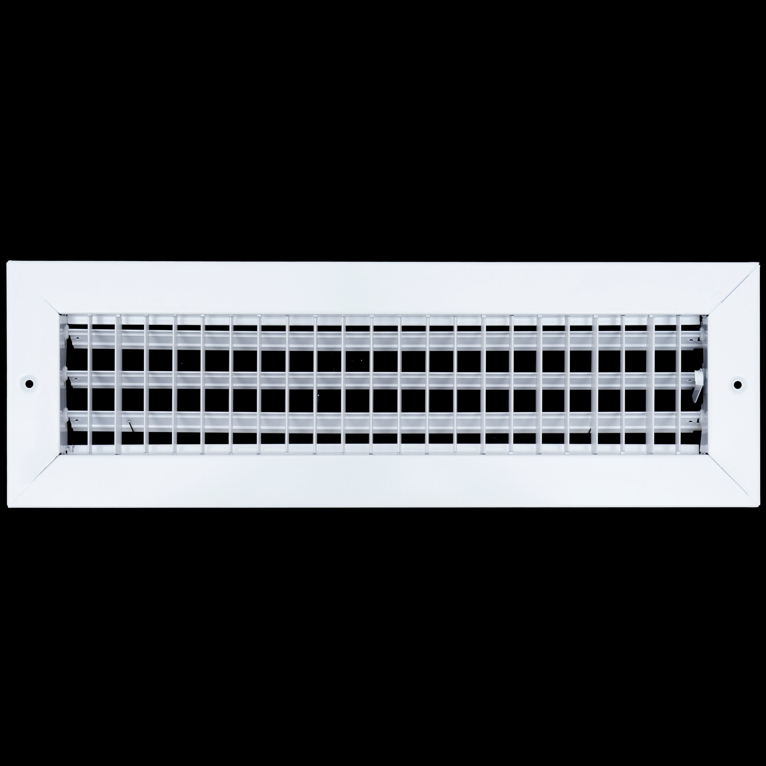 airgrilles 16x4 steel adjustable air supply grille register vent cover grill for sidewall and ceiling White  Outer Dimensions: 17.75"W X 5.75"H for 16x4 Duct Opening