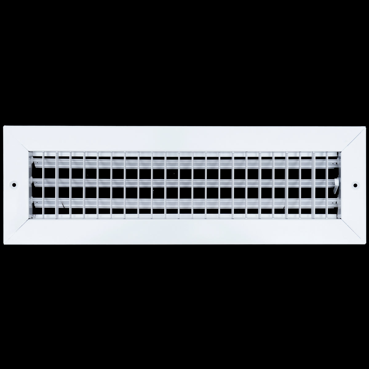 airgrilles 16x4 steel adjustable air supply grille register vent cover grill for sidewall and ceiling White  Outer Dimensions: 17.75"W X 5.75"H for 16x4 Duct Opening