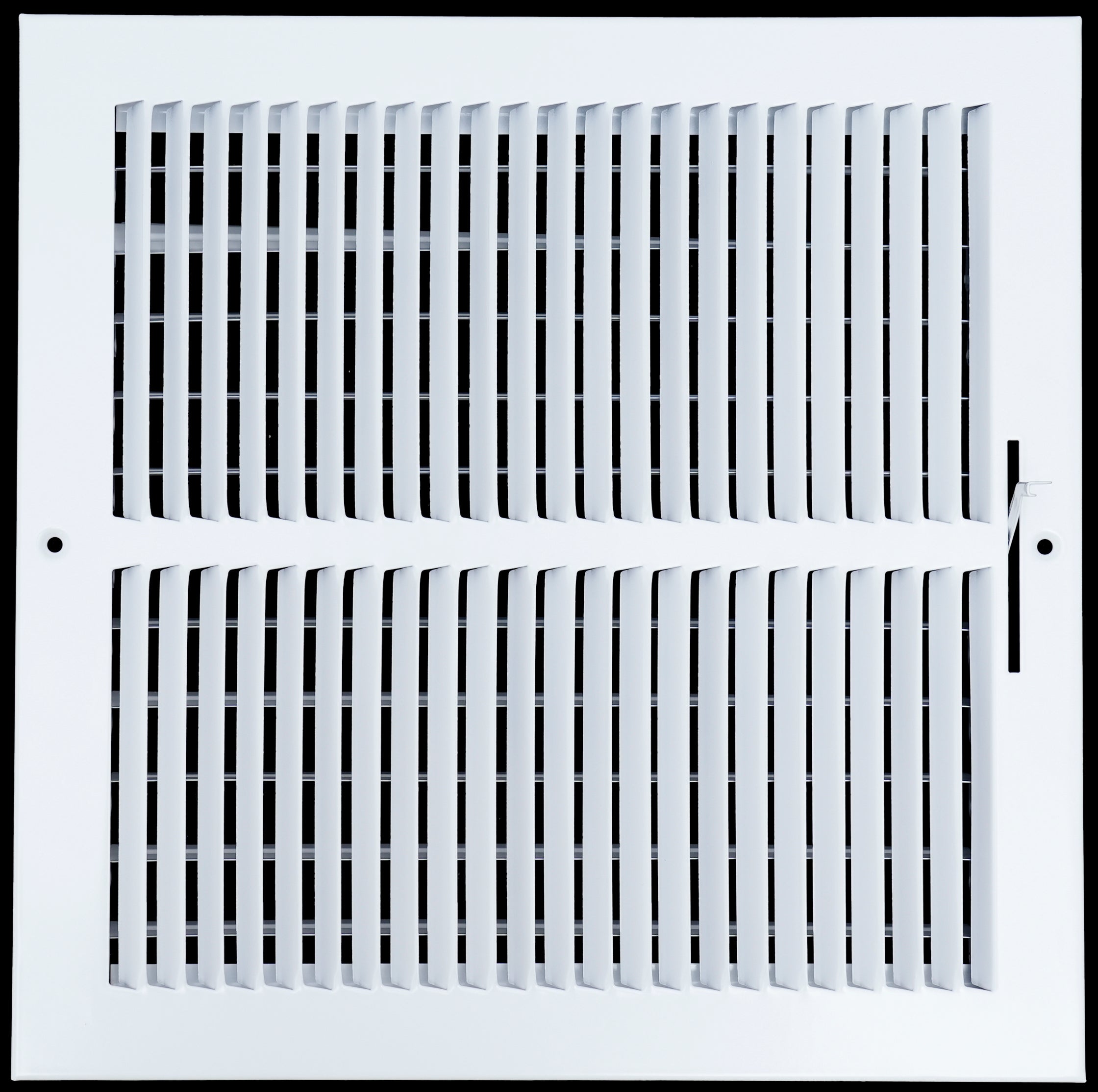 airgrilles 12 x 12 duct opening  -  1 way steel air supply diffuser for sidewall and ceiling hnd-asg-wh-1way-12x12 764613097863 - 1