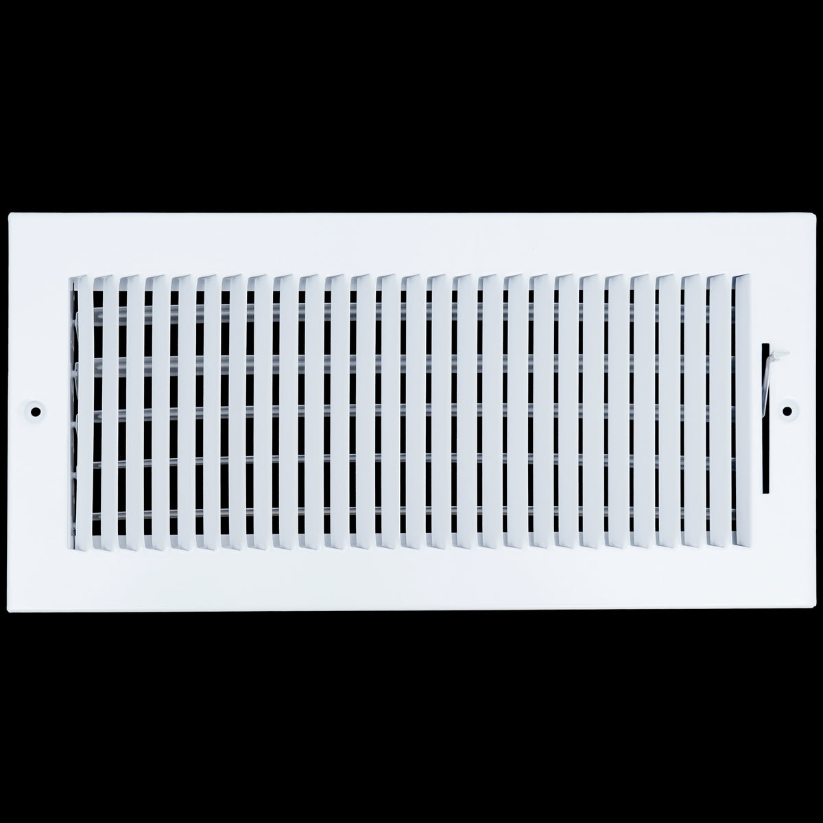 airgrilles 14 x 6 duct opening  -  1 way steel air supply diffuser for sidewall and ceiling hnd-asg-wh-1way-14x6 764613097740 - 1