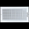 airgrilles 16 x 8 duct opening  -  1 way steel air supply diffuser for sidewall and ceiling hnd-asg-wh-1way-16x8 764613097719 - 1