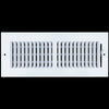 airgrilles 12 x 4 duct opening  -  2 way steel air supply diffuser for sidewall and ceiling hnd-asg-wh-2way-12x4 764613097726 - 1