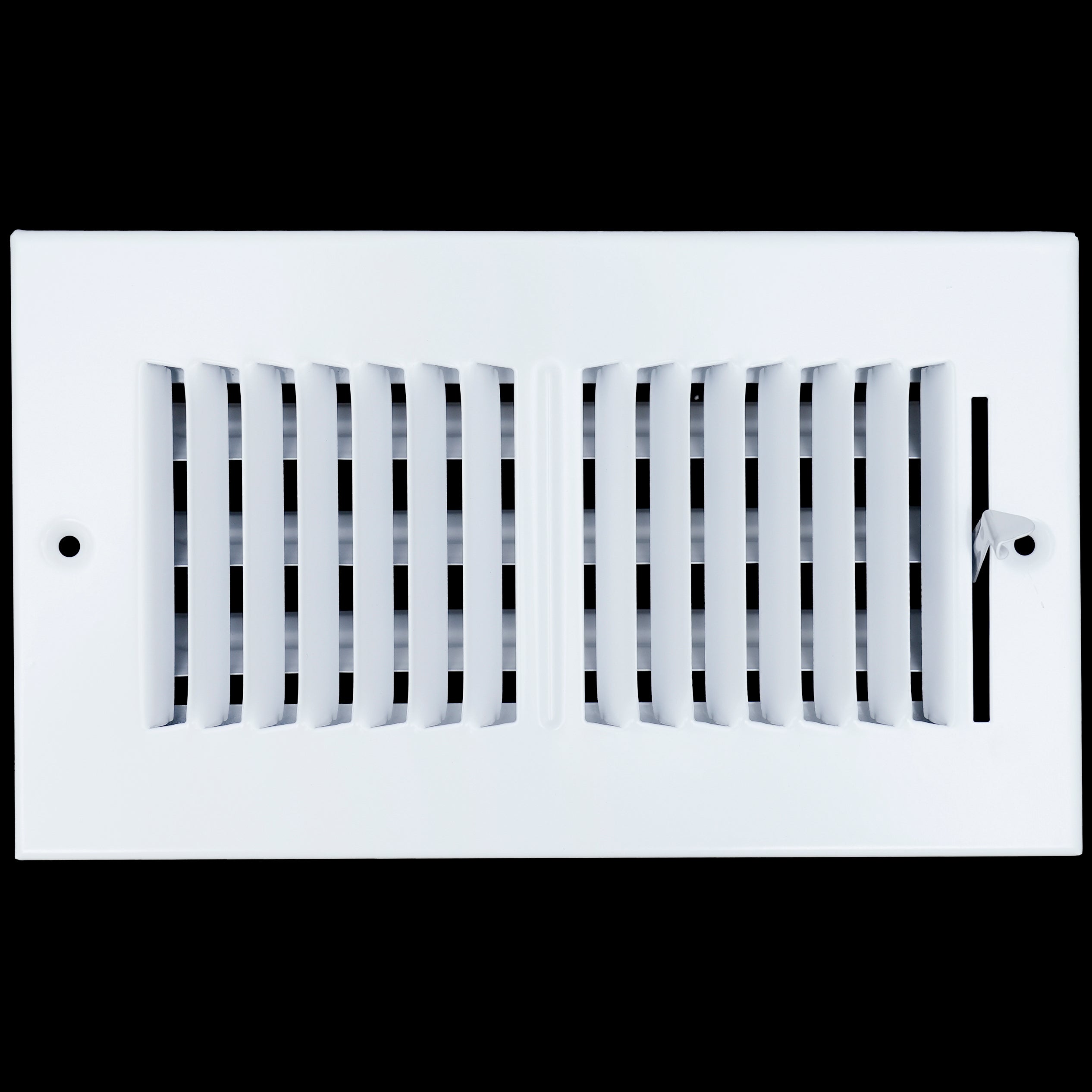airgrilles 8 x 4 duct opening 2 way steel air supply diffuser for sidewall and ceiling hnd-asg-wh-2way-8x4 764613097818 1