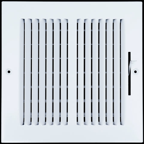 airgrilles 8 x 8 duct opening 2 way steel air supply diffuser for sidewall and ceiling hnd-asg-wh-2way-8x8 764613097535 1