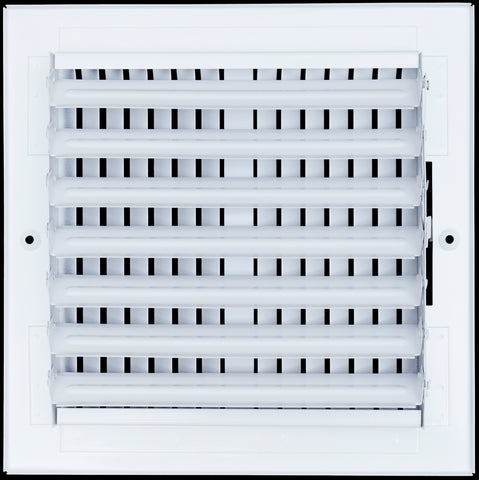 8 X 8 Duct Opening | 2 WAY Steel Air Supply Diffuser for Sidewall and Ceiling
