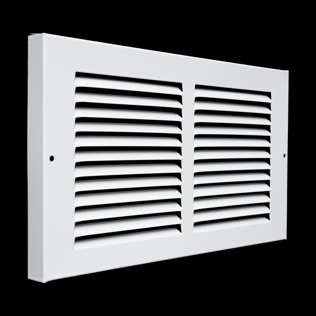 airgrilles 12"w x 6"h baseboard return air grille  -  vent cover grill  -  7/8" margin turnback to fit baseboard  -  white  -  outer dimensions: 13.75"w x 7.75"h for 12x6 duct opening hnd-bra-wh-12x6  - 1
