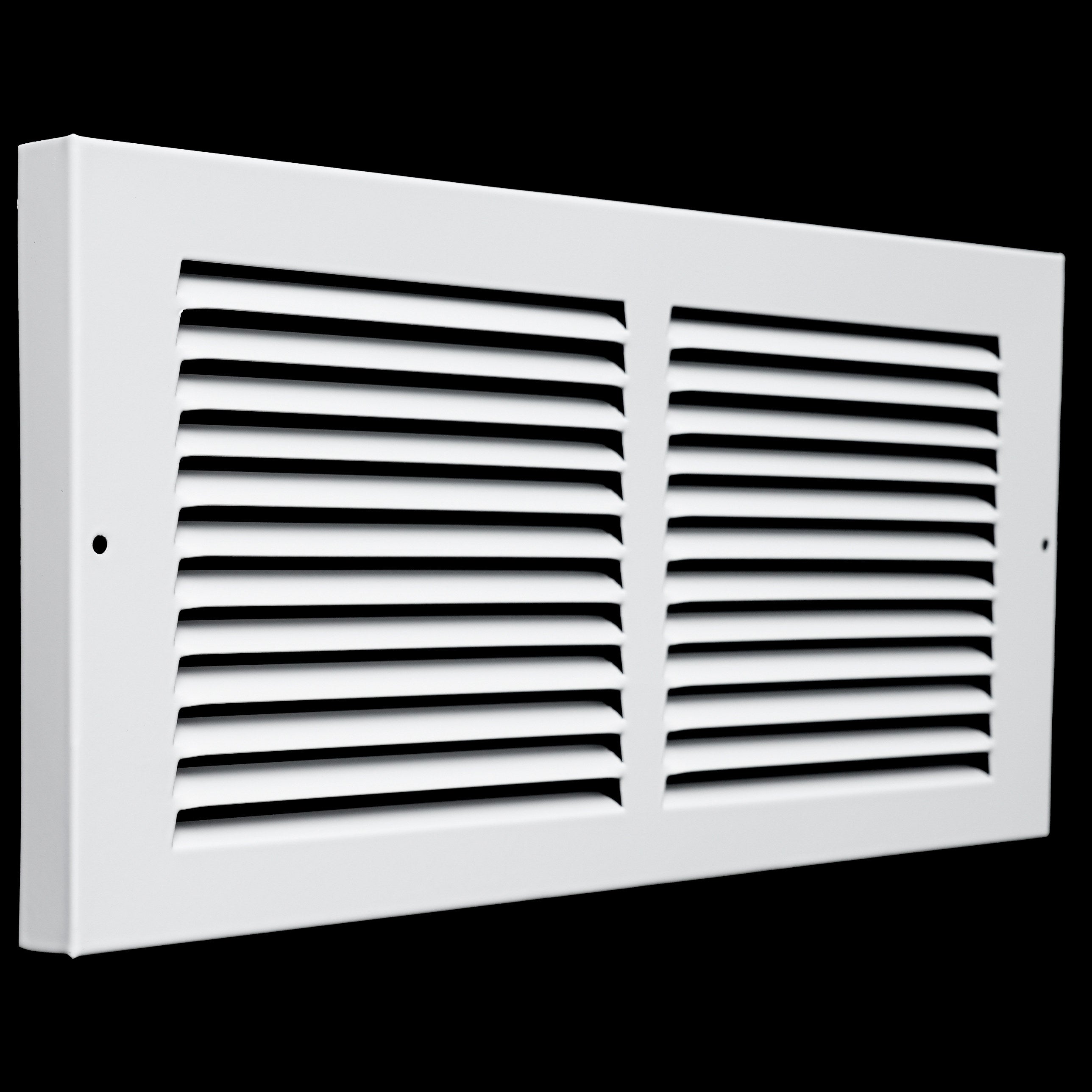airgrilles 14"w x 6"h baseboard return air grille  -  vent cover grill  -  7/8" margin turnback to fit baseboard  -  white  -  outer dimensions: 15.75"w x 7.75"h for 14x6 duct opening hnd-bra-wh-14x6  - 1
