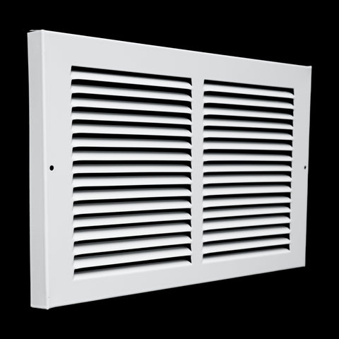 airgrilles 14"w x 8"h baseboard return air grille  -  vent cover grill  -  7/8" margin turnback to fit baseboard  -  white  -  outer dimensions: 15.75"w x 9.75"h for 14x8 duct opening hnd-bra-wh-14x8  - 1