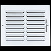 airgrilles 10"w x 8"h 1 way fixed curved blade air supply diffuser  -  register vent cover grill for sidewall and ceiling  -  white  -  outer dimensions: 11.75"w x 9.75"h hnd-cb-wh-1way-10x8  - 1