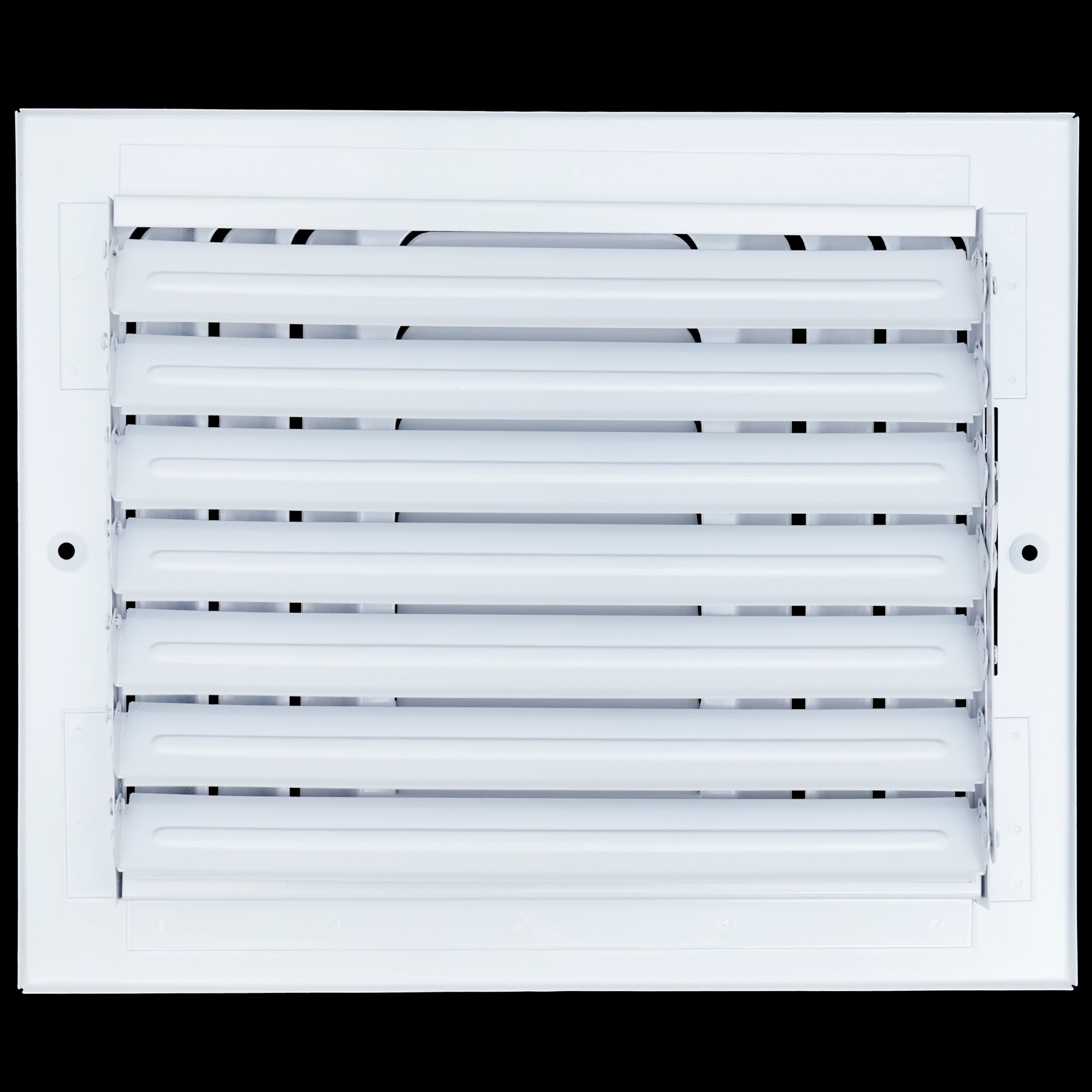 10"W x 8"H 3 WAY Fixed Curved Blade Air Supply Diffuser | Register Vent Cover Grill for Sidewall and Ceiling | White | Outer Dimensions: 11.75"W X 9.75"H