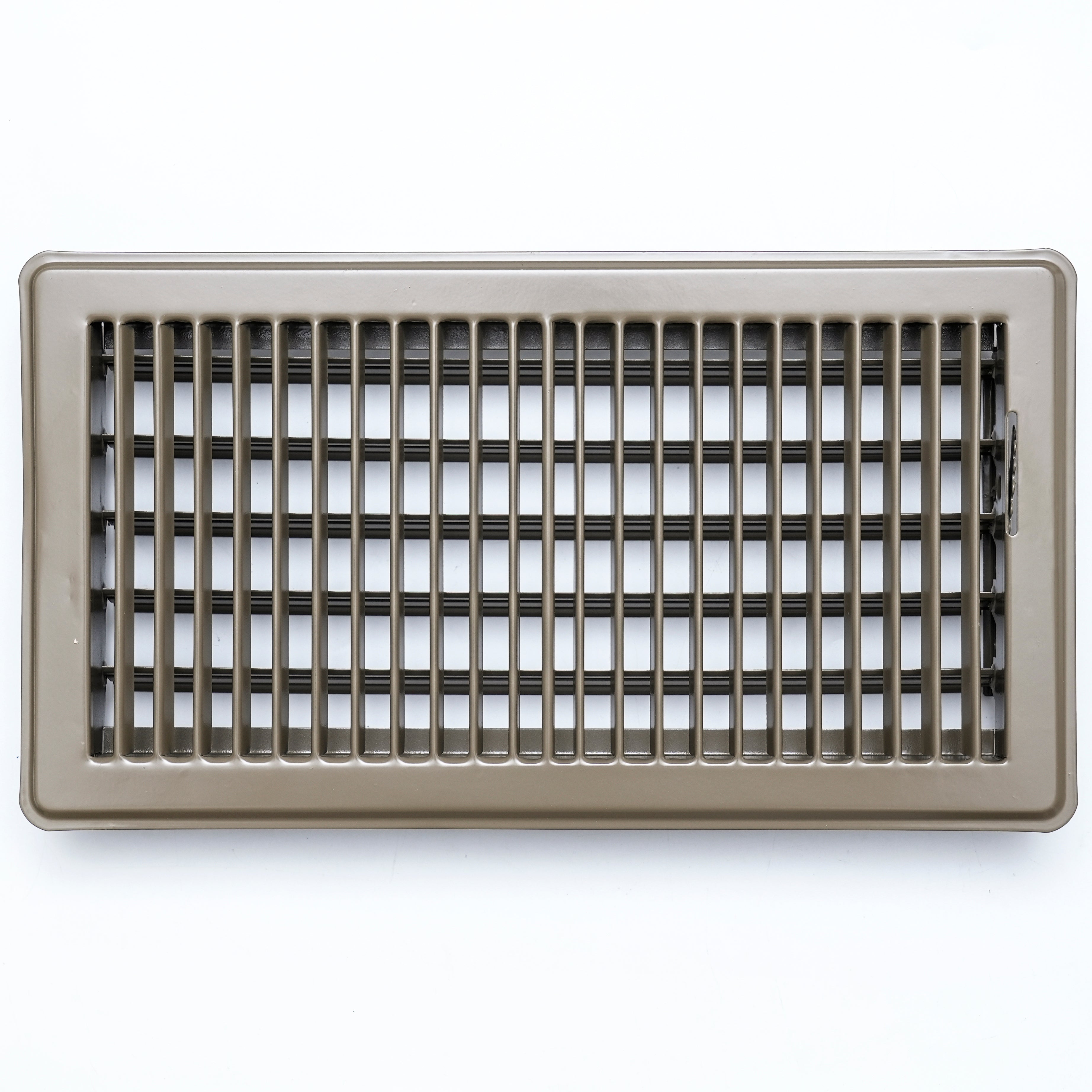 airgrilles 6" x 12" floor register with louvered design heavy duty walkable design with damper floor vent grille easy to adjust air supply lever brown hnd-flg-br-6x12  1