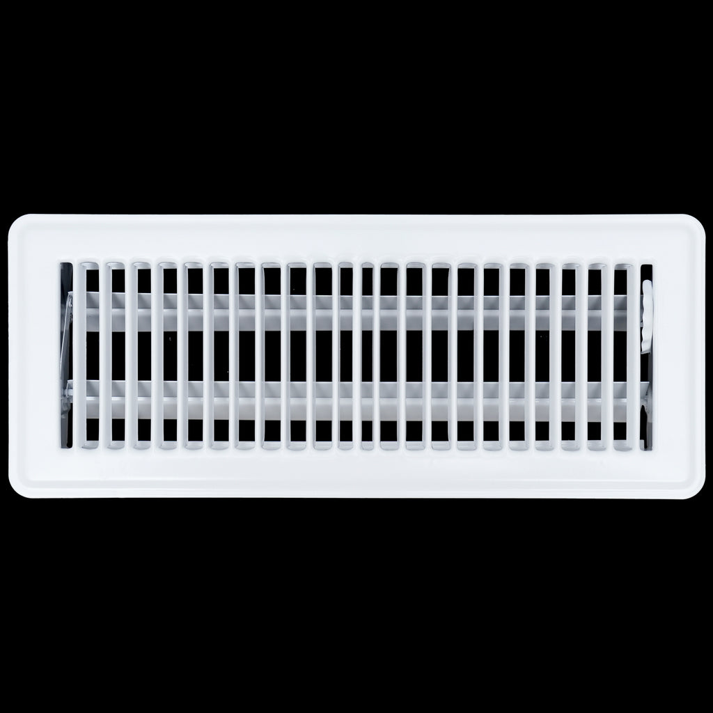 4" x 12" [Duct Opening] Floor Register with Louvered Design | Heavy Du ...