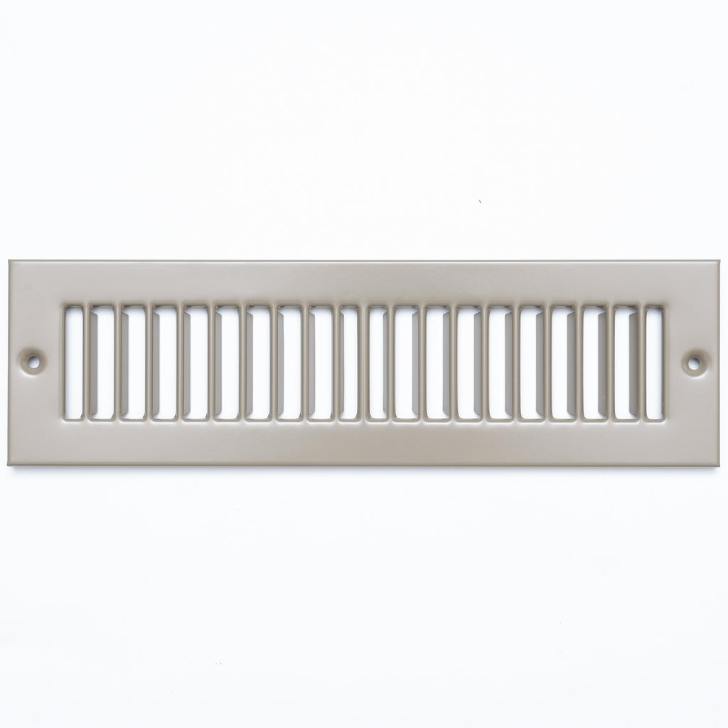 airgrilles 2" x 10" floor register with louvered design   heavy duty walkable design with damper   floor vent grille   easy to adjust air supply lever   gray hnd-flg-gr-2x10  - 1