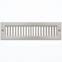 airgrilles 2" x 10" floor register with louvered design   heavy duty walkable design with damper   floor vent grille   easy to adjust air supply lever   gray hnd-flg-gr-2x10  - 1