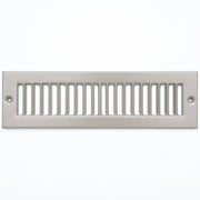 2 x 10-inch Brown Steel toe kick register, front view