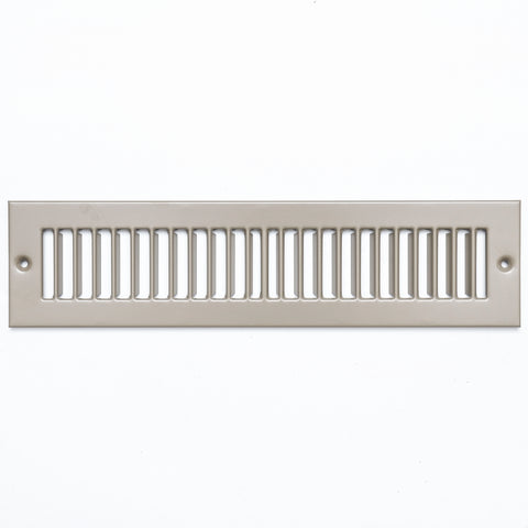 airgrilles 2" x 12" toe kick register grille   vent cover   outer dimensions: 3.5" x 13.5"   brown hnd-tgs-br-2x12  - 1