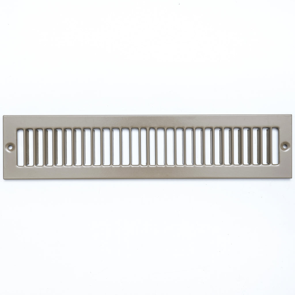 airgrilles 2" x 14" toe kick register grille   vent cover   outer dimensions: 3.5" x 15.5"   brown hnd-tgs-br-2x14  - 1