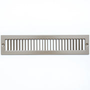 2 x 14-inch Brown Steel toe kick register, front view