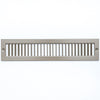 airgrilles 2" x 14" toe kick register grille   vent cover   outer dimensions: 3.5" x 15.5"   brown hnd-tgs-br-2x14  - 1