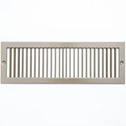 4 x 14-inch Brown Steel toe kick register, front view