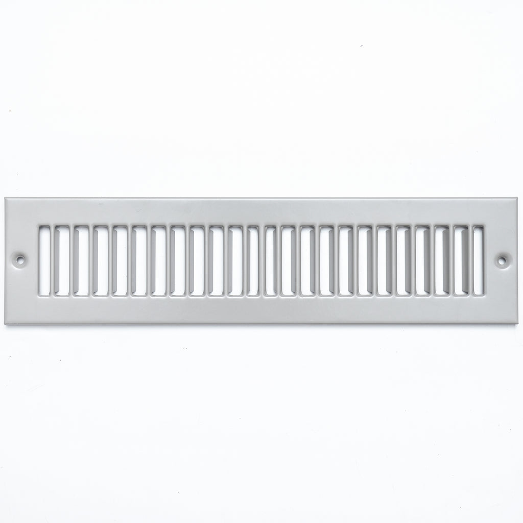 airgrilles 2" x 12" toe kick register grille   vent cover   outer dimensions: 3.5" x 13.5"   gray hnd-tgs-gr-2x12  - 1