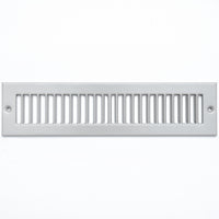 airgrilles 2" x 12" toe kick register grille   vent cover   outer dimensions: 3.5" x 13.5"   gray hnd-tgs-gr-2x12  - 1