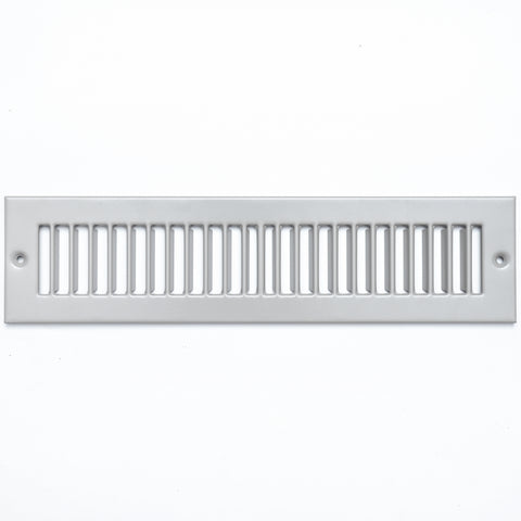 airgrilles 2" x 12" toe kick register grille   vent cover   outer dimensions: 3.5" x 13.5"   gray hnd-tgs-gr-2x12  - 1