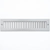 airgrilles 2" x 12" toe kick register grille   vent cover   outer dimensions: 3.5" x 13.5"   gray hnd-tgs-gr-2x12  - 1