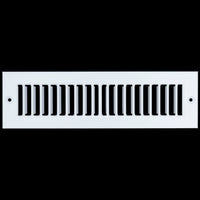 airgrilles 2" x 10" toe kick register grille   vent cover   outer dimensions: 3.5" x 11.5"   white hnd-tgs-wh-2x10  - 1