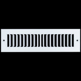 2" x 10" [Duct Opening Size] Toe Kick Register Grille | Vent Cover  | Outer Dimensions: 3.5" X 11.5" | White