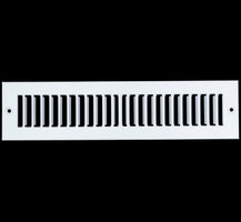 airgrilles 2" x 12" toe kick register grille   vent cover   outer dimensions: 3.5" x 13.5"   white hnd-tgs-wh-2x12  - 1