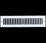 2" x 12" [Duct Opening Size] Toe Kick Register Grille | Vent Cover  | Outer Dimensions: 3.5" X 13.5" | White