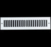 airgrilles 2" x 12" toe kick register grille   vent cover   outer dimensions: 3.5" x 13.5"   white hnd-tgs-wh-2x12  - 1