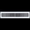 airgrilles 2" x 14" toe kick register grille   vent cover   outer dimensions: 3.5" x 15.5"   white hnd-tgs-wh-2x14  - 1