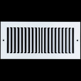 4" x 10" [Duct Opening Size] Toe Kick Register Grille | Vent Cover  | Outer Dimensions: 5.5" X 11.5" | White