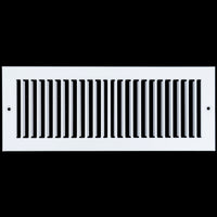 airgrilles 4" x 12" toe kick register grille vent cover outer dimensions: 5.5" x 13.5" white hnd-tgs-wh-4x12  1