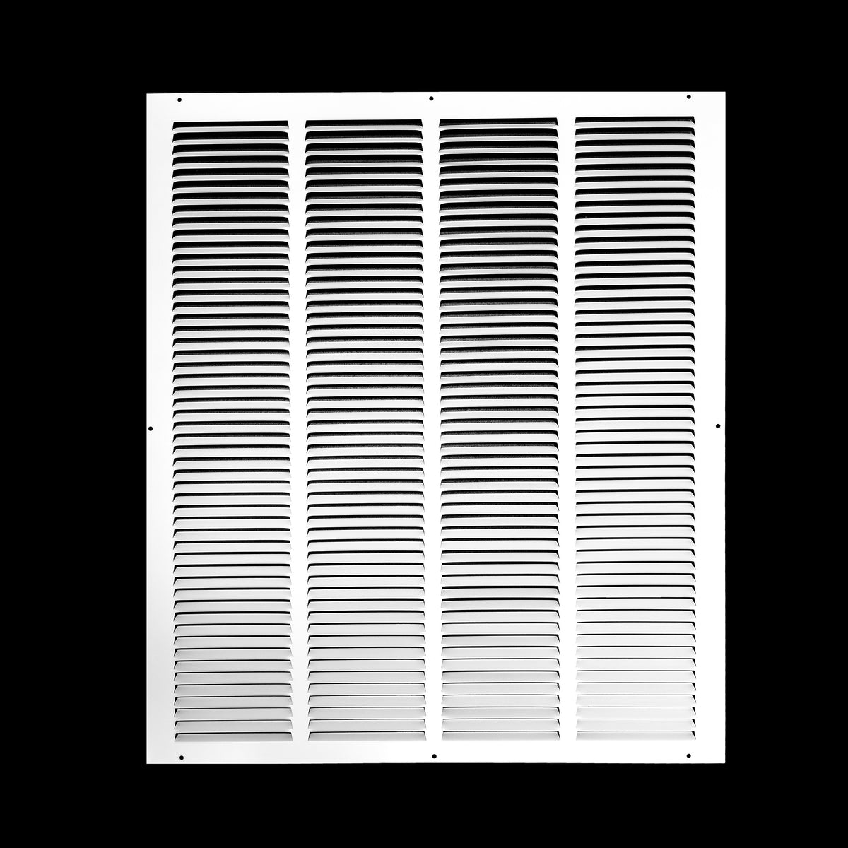 airgrilles 22" x 26" duct opening   hd steel return air grille for sidewall and ceiling 7hnd-flt-rg-wh-22x26 038775640879 - 1