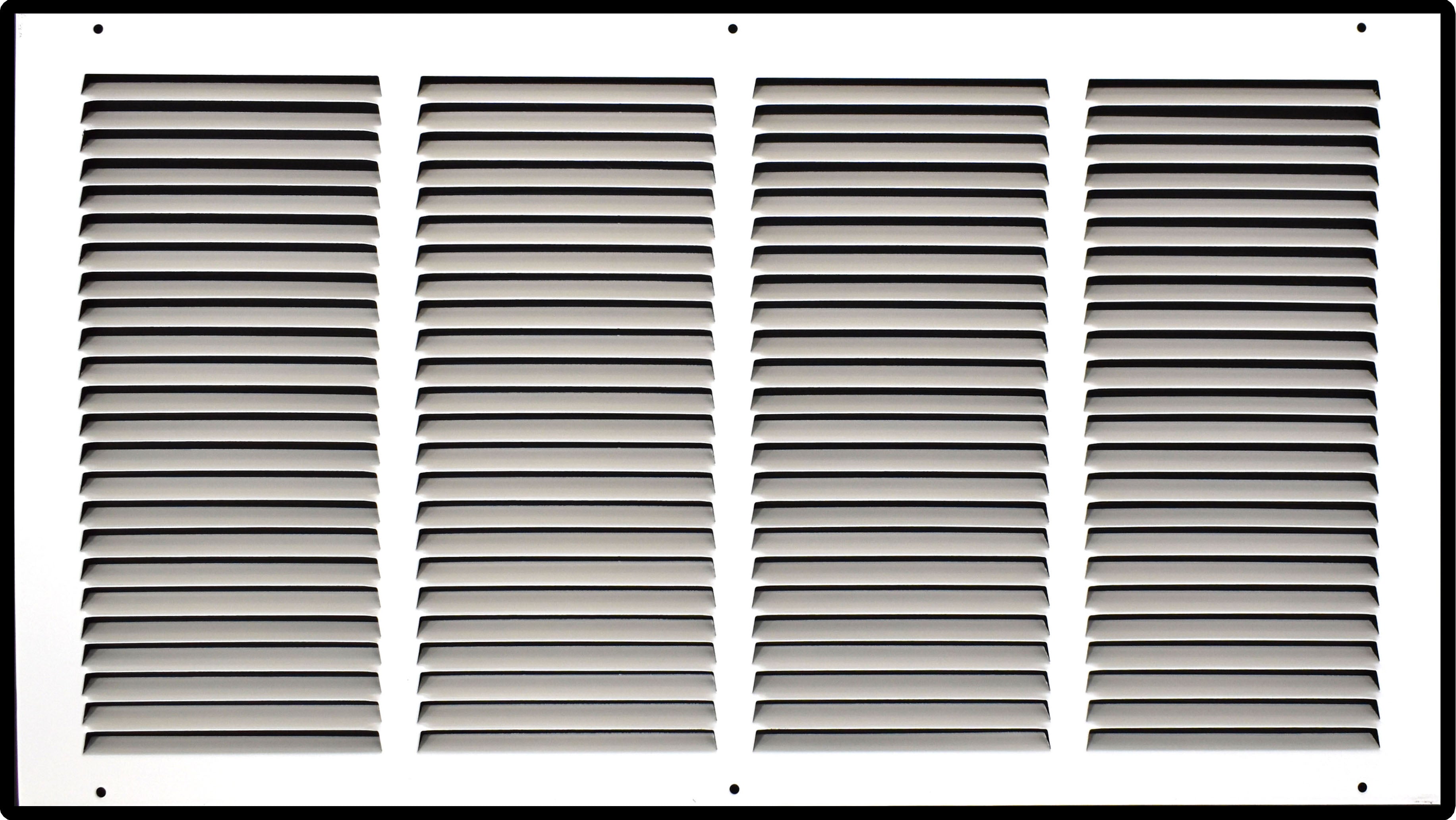 airgrilles 24" x 12" duct opening   hd steel return air grille for sidewall and ceiling  agc  7agc-flt-wh-24x12 756014649635 - 1