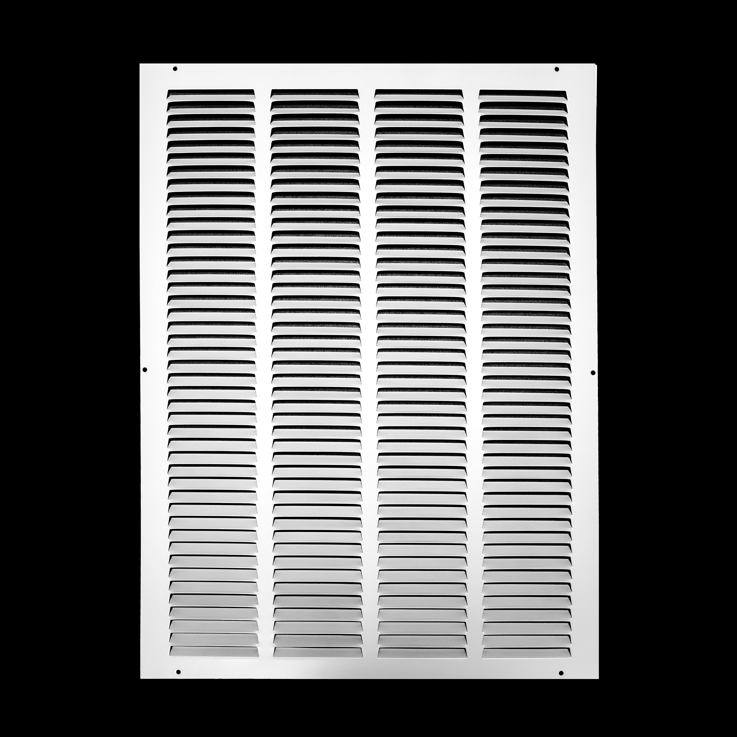 airgrilles 16" x 22" duct opening   hd steel return air grille for sidewall and ceiling 7hnd-flt-rg-wh-16x22 038775640770 - 1