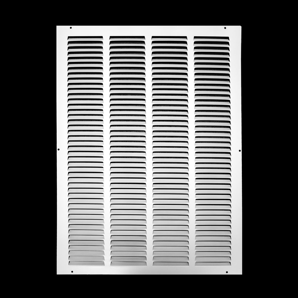 airgrilles 16" x 22" duct opening   hd steel return air grille for sidewall and ceiling 7hnd-flt-rg-wh-16x22 038775640770 - 1