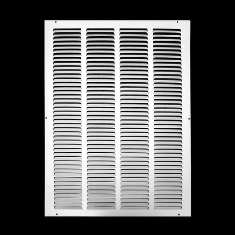 airgrilles 16" x 22" duct opening   hd steel return air grille for sidewall and ceiling 7hnd-flt-rg-wh-16x22 038775640770 - 1