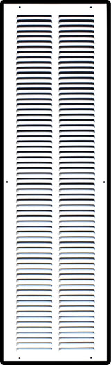 8"x32" Steel Return Air Grille – HVAC Cold Air Intake Vent Cover