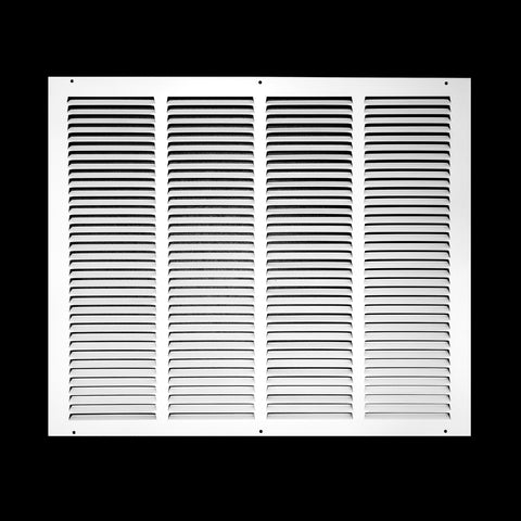 airgrilles 22" x 18" duct opening   hd steel return air grille for sidewall and ceiling 7hnd-flt-rg-wh-22x18 038775640862 - 1